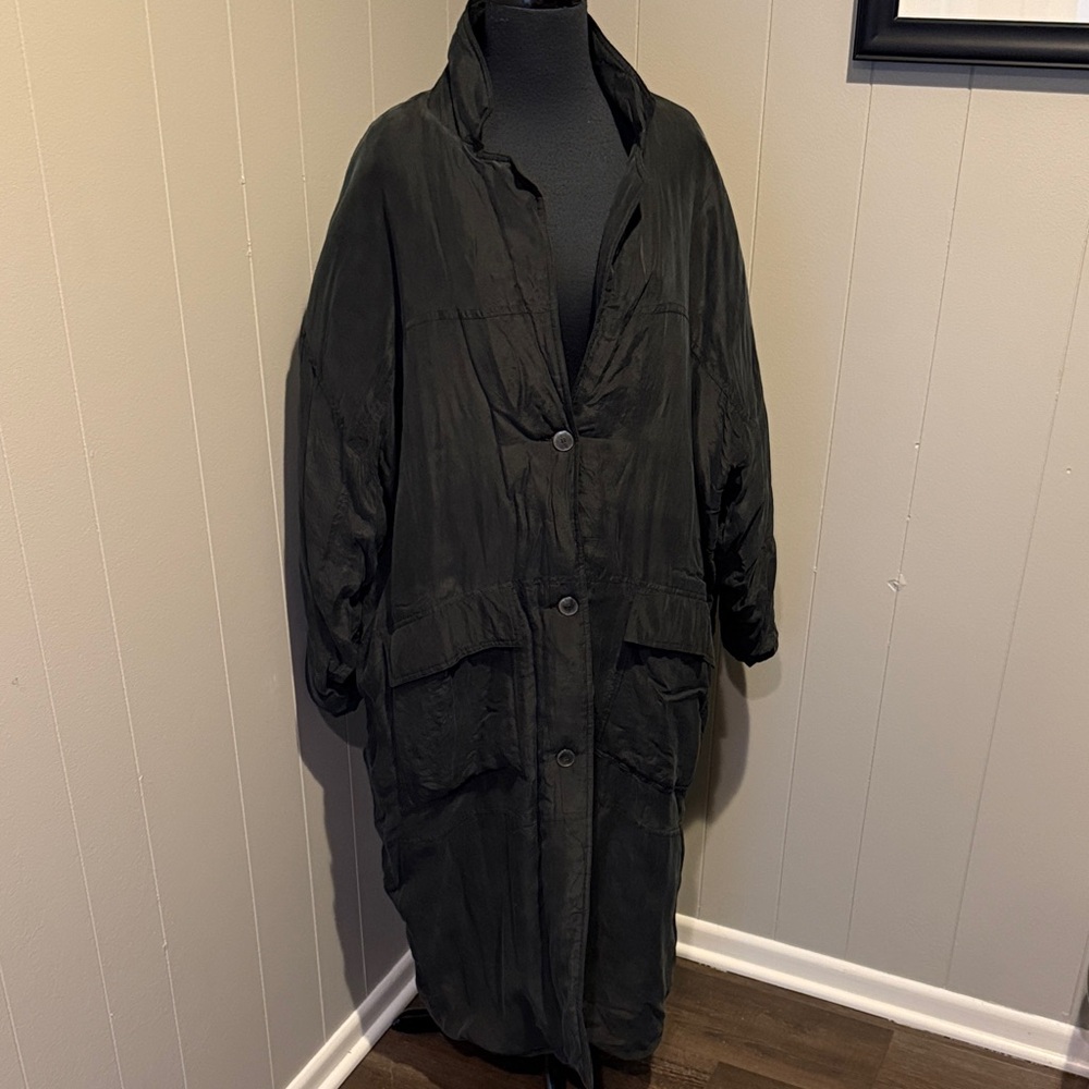 Women's Black Trench Coat